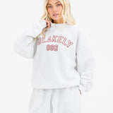 Alexis Oversized Jumper - Marl White