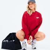 Motion Oversized Jumper - Cherry Red