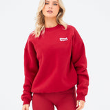 Motion Oversized Jumper - Cherry Red