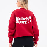 Motion Oversized Jumper - Cherry Red