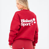 Motion Oversized Jumper - Cherry Red
