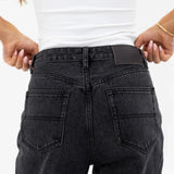 Blakely Mom Jeans - Washed Black