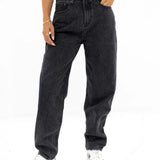 Blakely Mom Jeans - Washed Black