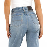 Blakely Mom Jeans - Faded Blue