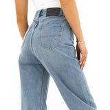 Blakely Mom Jeans - Faded Blue