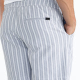Ellis Relaxed Stripe Shorts - Blue