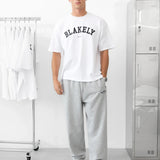 Varsity Unfitted T-Shirt - White & Black