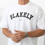 Varsity Unfitted T-Shirt - White & Black