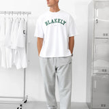 Varsity Unfitted T-Shirt - White & Pine Green