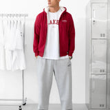 Varsity Unfitted T-Shirt - White & Red