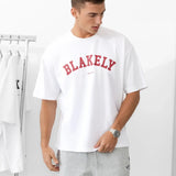 Varsity Unfitted T-Shirt - White & Red