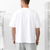 Varsity Unfitted T-Shirt - White & Red