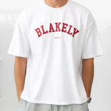 Varsity Unfitted T-Shirt - White & Red