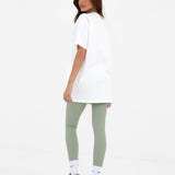 Varsity Oversized T-Shirt - White & Light Green