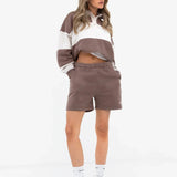 Harper Jogger Shorts - Light Brown