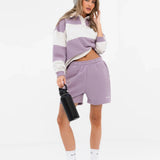 Harper Jogger Shorts - Lilac