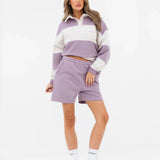 Harper Jogger Shorts - Lilac