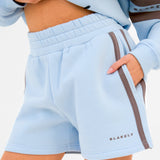 Lily Jogger Shorts - Powder Blue
