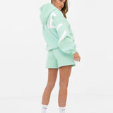 Isabel Jogger Shorts - Pastel Green