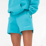 Isabel Jogger Shorts - Aqua