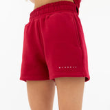 Isabel Jogger Shorts - Cherry Red