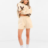Isabel Jogger Shorts - Light Tan