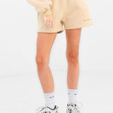 Isabel Jogger Shorts - Light Tan