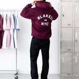 NYC Relaxed Hoodie - Dark Burgundy