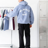 NYC Relaxed Hoodie - Cloudy Blue