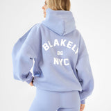 NYC Oversized Hoodie - Cloudy Blue