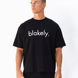 Logo Unfitted T-Shirt - Black