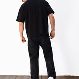 Logo Unfitted T-Shirt - Black