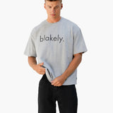 Logo Unfitted T-Shirt - Marl Grey