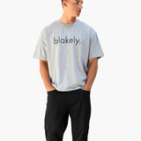 Logo Unfitted T-Shirt - Marl Grey