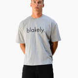 Logo Unfitted T-Shirt - Marl Grey