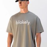 Logo Unfitted T-Shirt - Washed Khaki