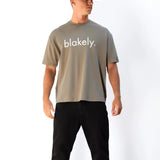Logo Unfitted T-Shirt - Washed Khaki