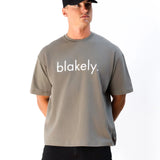 Logo Unfitted T-Shirt - Washed Khaki