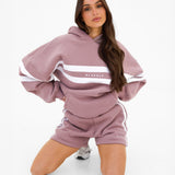 Amber Oversized Hoodie - Dusty Pink