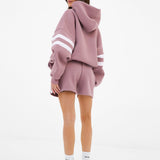 Amber Oversized Hoodie - Dusty Pink