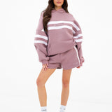 Amber Oversized Hoodie - Dusty Pink