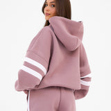 Amber Oversized Hoodie - Dusty Pink