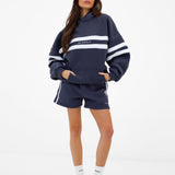 Amber Oversized Hoodie - True Navy