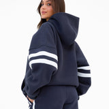 Amber Oversized Hoodie - True Navy