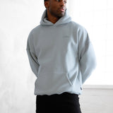 Outline Heritage Relaxed Hoodie - Mineral Blue