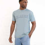 Outline Varsity Relaxed T-Shirt - Mineral Blue