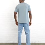 Outline Varsity Relaxed T-Shirt - Mineral Blue