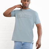 Outline Varsity Relaxed T-Shirt - Mineral Blue