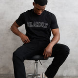 Outline Varsity Relaxed T-Shirt - Black