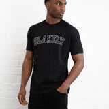 Outline Varsity Relaxed T-Shirt - Black